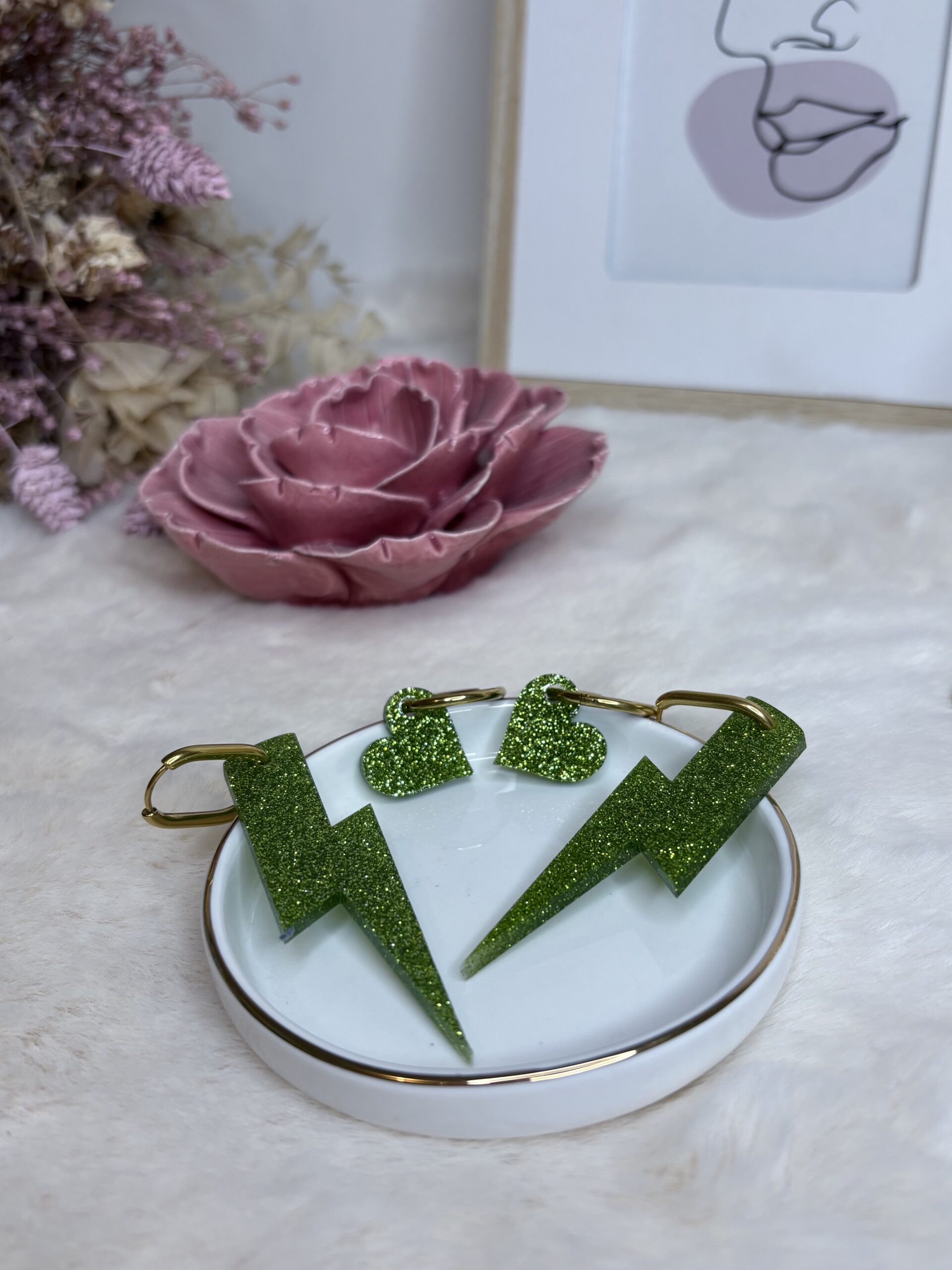 Créoles Coeurs et Éclairs – Image 4